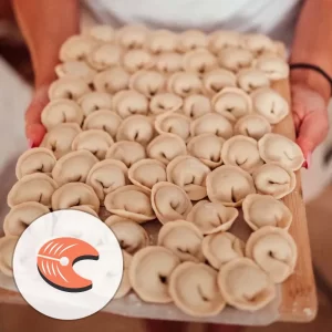 Пельмени рыбные с лососем